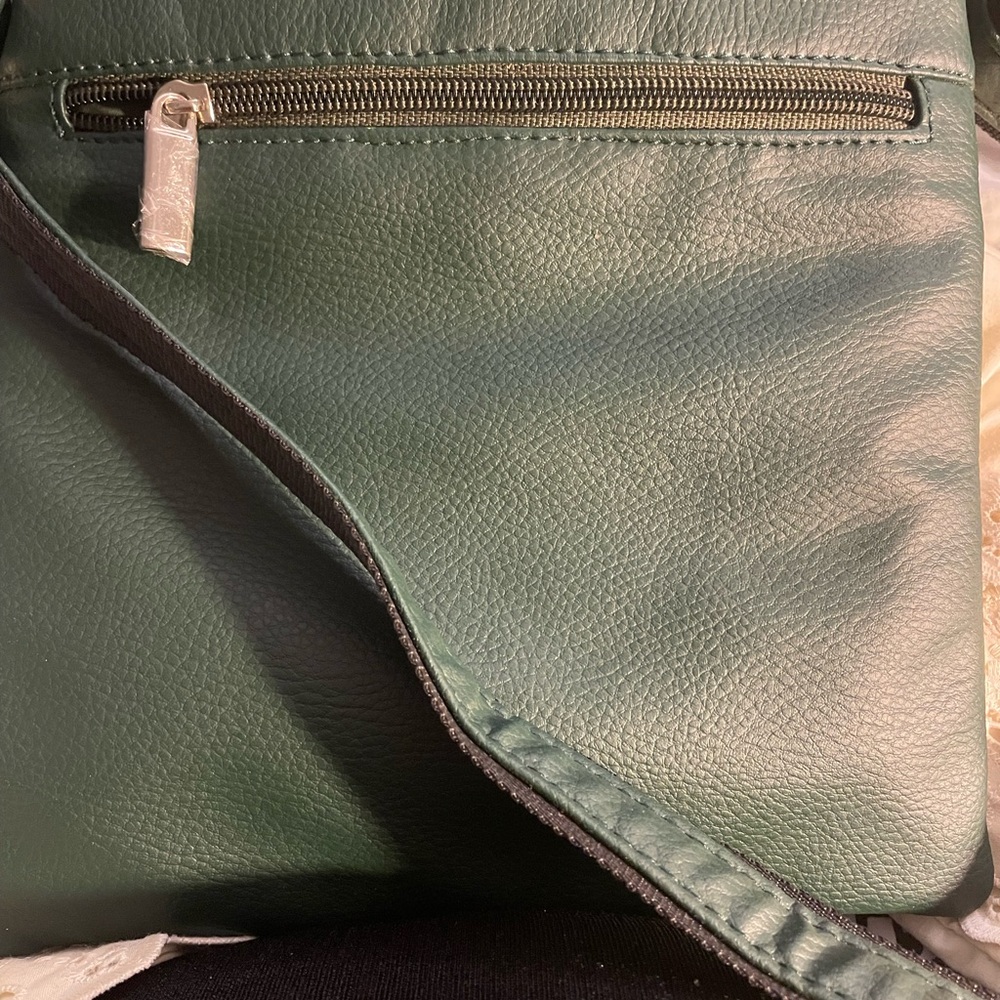 Vintage Genuine Kesther Hand Crafted Crossbody Green Bag New
